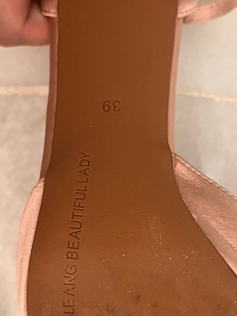 Satin pink shoes bigtree UK 39 Women s Fashion Footwear Heels on Carousell