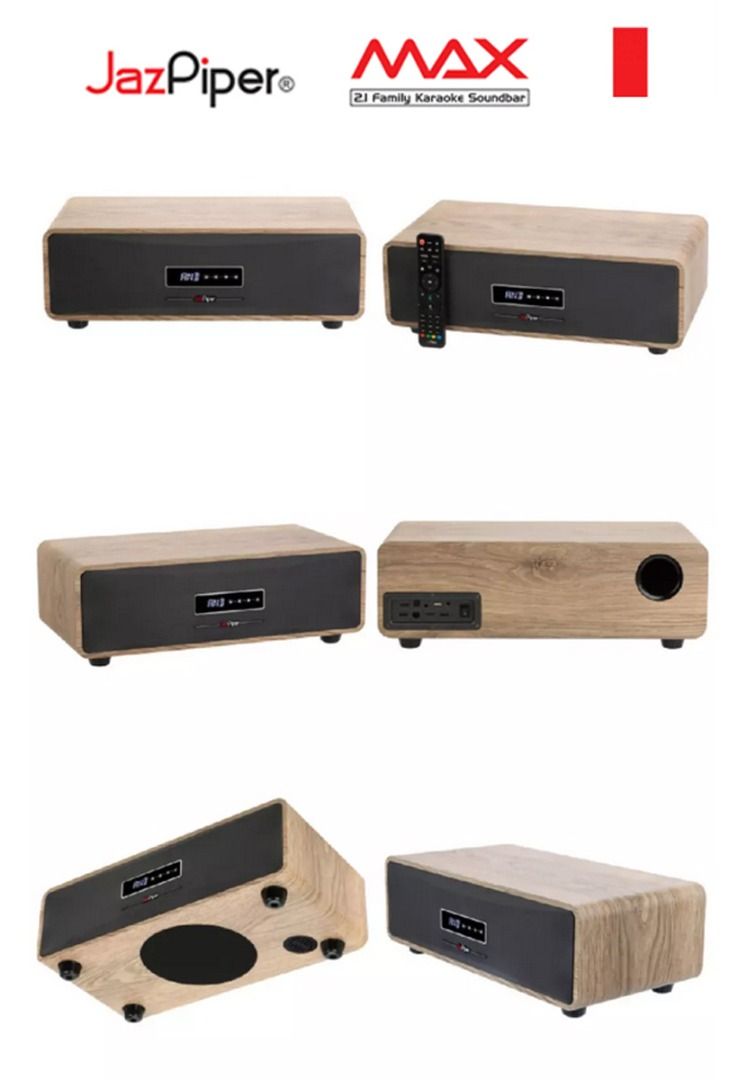 [SG] LATEST MODEL JazPiper MAX All-In-One Karaoke Soundbar Updated Song Library UHF Microphones63206817241603113