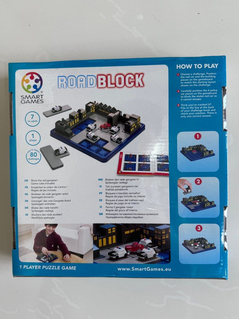 SmartGames SG250 RoadBlock Multi-Level Logic Game, Hobbies Toys