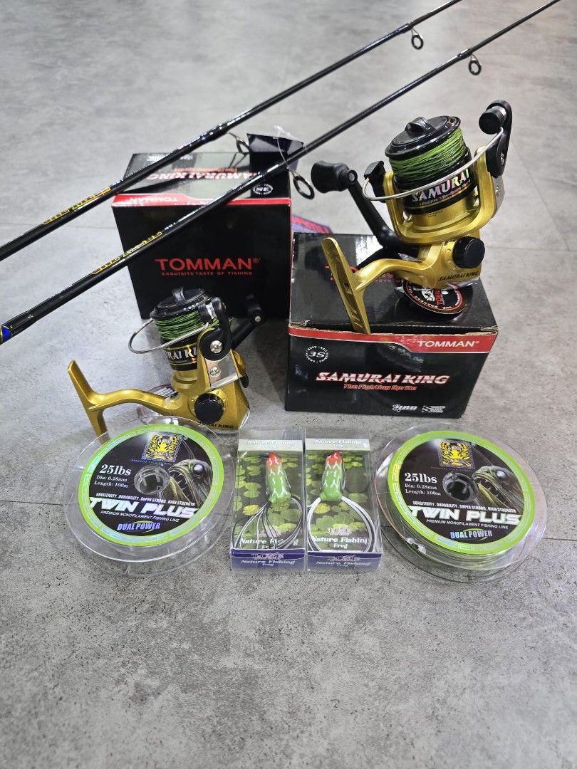SPINNING ROD AND REEL FISHING COMBO SET FOR FOR $58