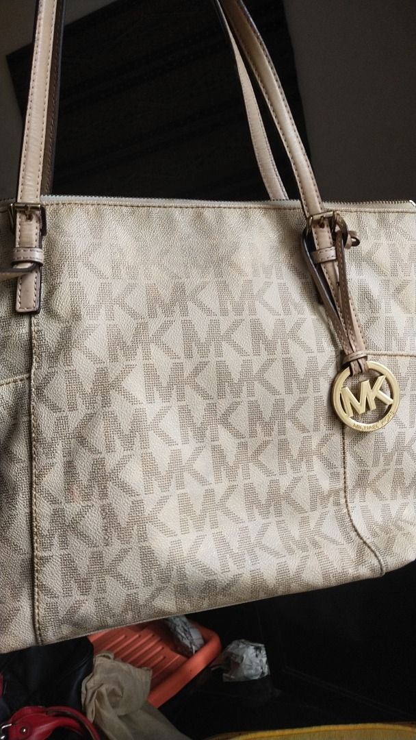 Tas Preloved Michael Kors Jet Set Ladies Large Leather Tote Handbag