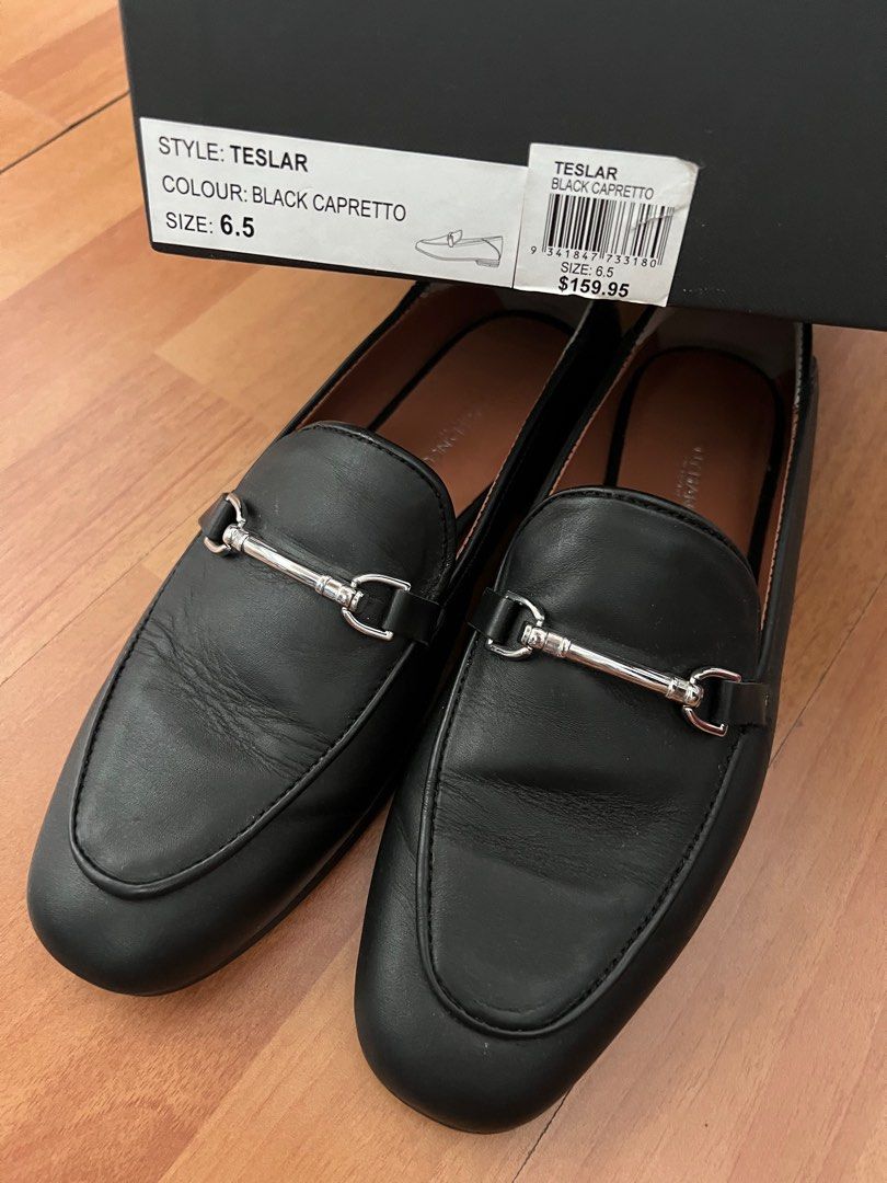 Tony Bianco Black Loafers