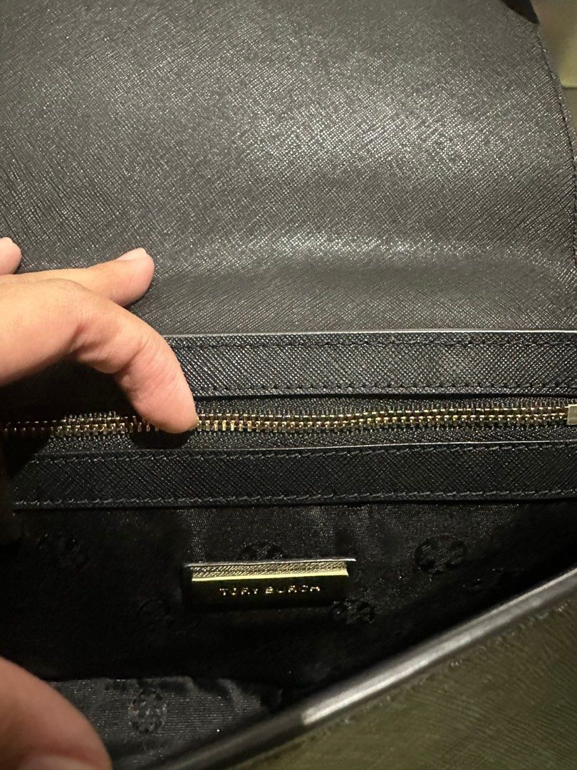 Tory Burch Emerson Adjustable Chain Shoulder Bag Black Barang Mewah Tas Dompet di Carousell