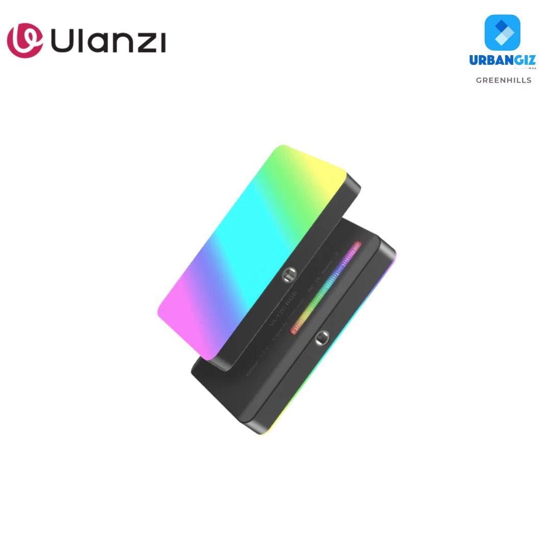 ULANZI VL120RGB VIDEO LIGHT (Category: Camera Bags & Carriers) located in San Juan City. Submitted by urbangiz_greenhillsmall (Listing ID 1335474136, Image 2). Description: about this item: > Full Color RGB Video light > Born for Creativity > 20 kinds of light effects, one-key switch: Cop Car/Ambulance/Fire Engine/Lightning/Fireworks/TV/Candle/Party/Fault Bulb/Pulsing/Strobe/RGB Strobe/Paparazzi/Emergency/ H/L Beam /Red Flash/Green Flash/Blue Fla