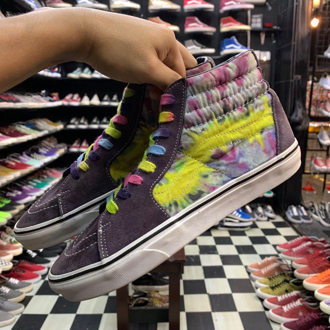 Vans Sk8 Hi Tie Dye Men s Fashion Footwear Sneakers on Carousell