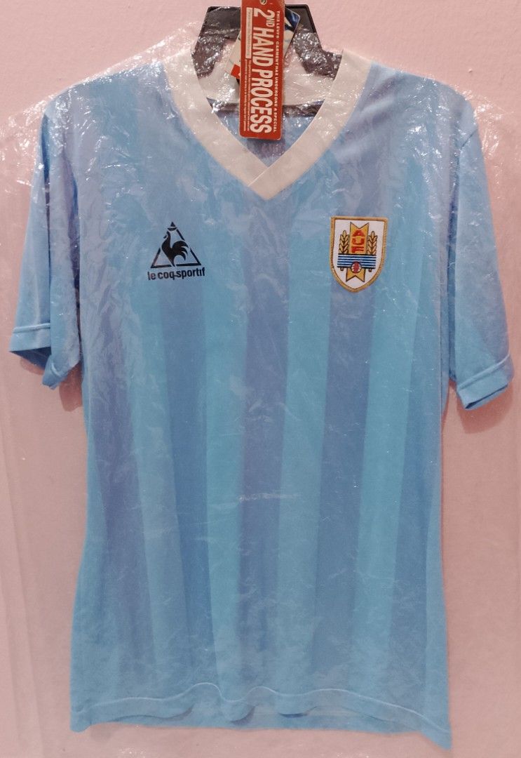 VINTAGE JERSEY URUGUAY HOME 1985 1986 FRANCESCOLI NO 10 AUTHENTIC ORIGINAL BY LECOQ SPORTIF COLLECTOR ITEM LATINO Sports Equipment Other Sports Equipment and Supplies on Carousell