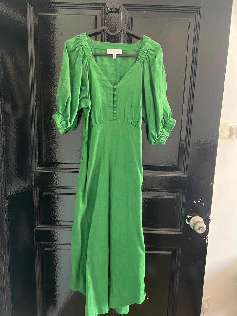 green emerald velvet dress Witchery One Shoulder Maxi Dress 10 main image 1