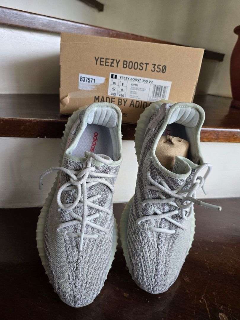 Yeezy Adidas (Category: Sneakers) located in Quezon City. Submitted by jonjonlor (Listing ID 1335476267, Image 1). Description: Yeezy Adidas- Sneakers size US 8.5 100 authentic with box. PM if interested 100% authentic. message me at 09178804580.