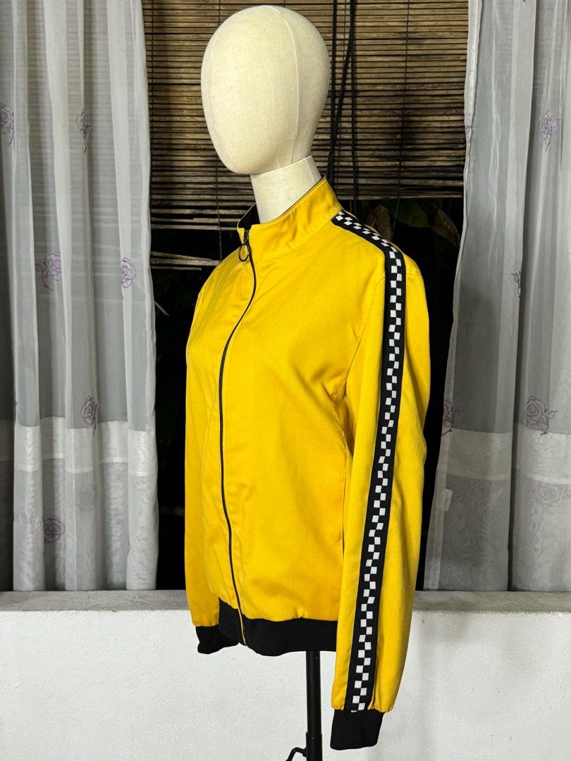 Zara yellow bomber jacket