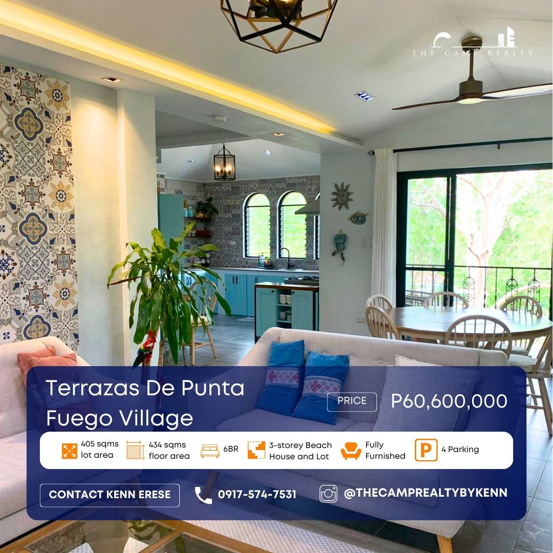 3-storey Beach House and Lot Terrazas De Punta Fuego Village, Property ...