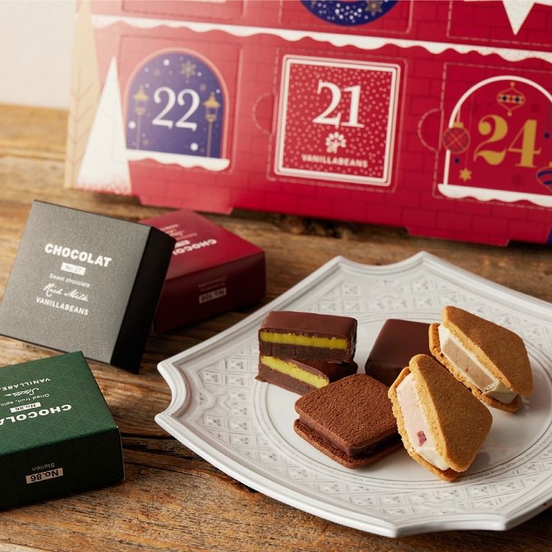 預購 日本直送 VANILLABEANS 2024 Chocolat ＆ Paris Trois Advent Calendar, 嘢食