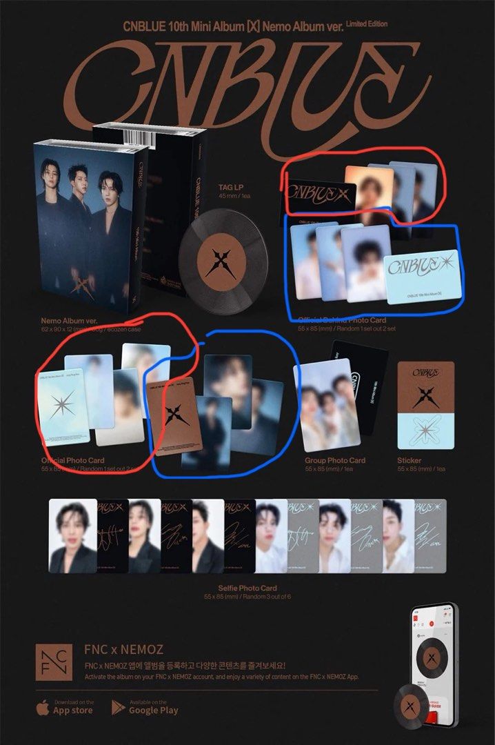 CNBLUE X 10th Mini Album NEMO Limited Edition TAGLP+
