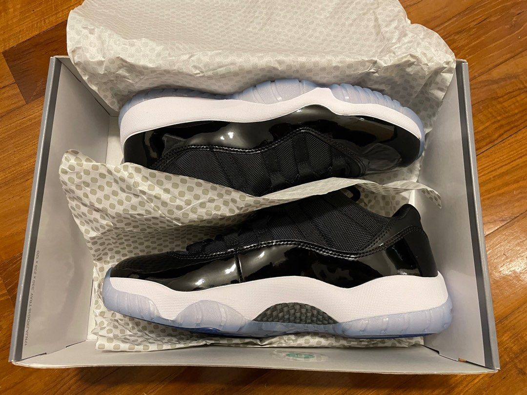 Jordan 11 low black and blue cheap