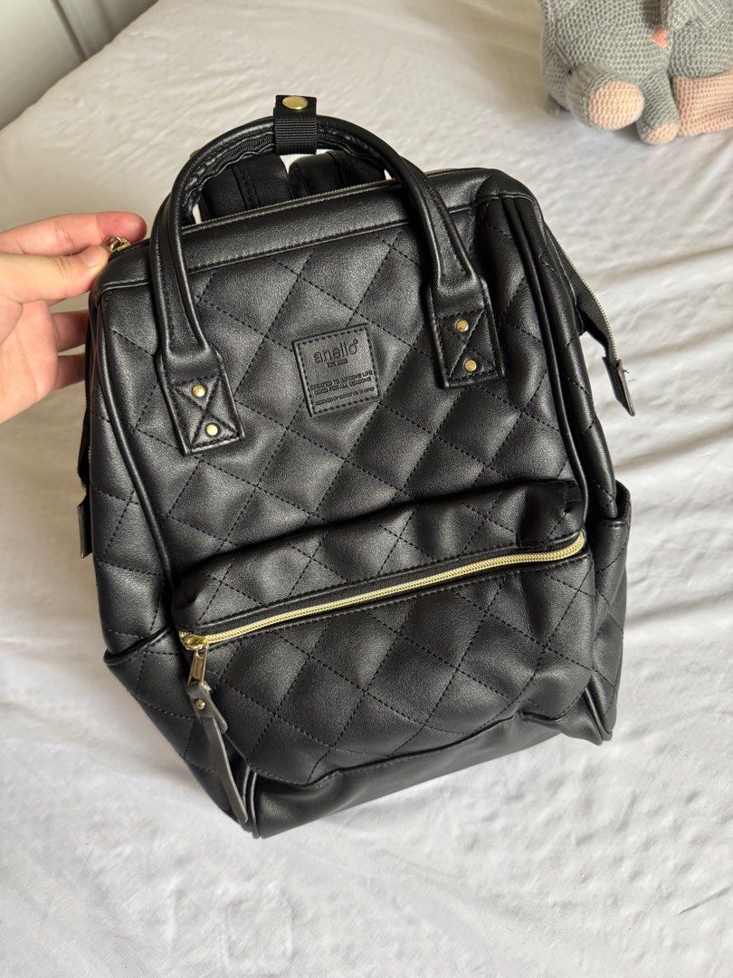 asos mens leather backpack ASOS DESIGN leather backpack in black