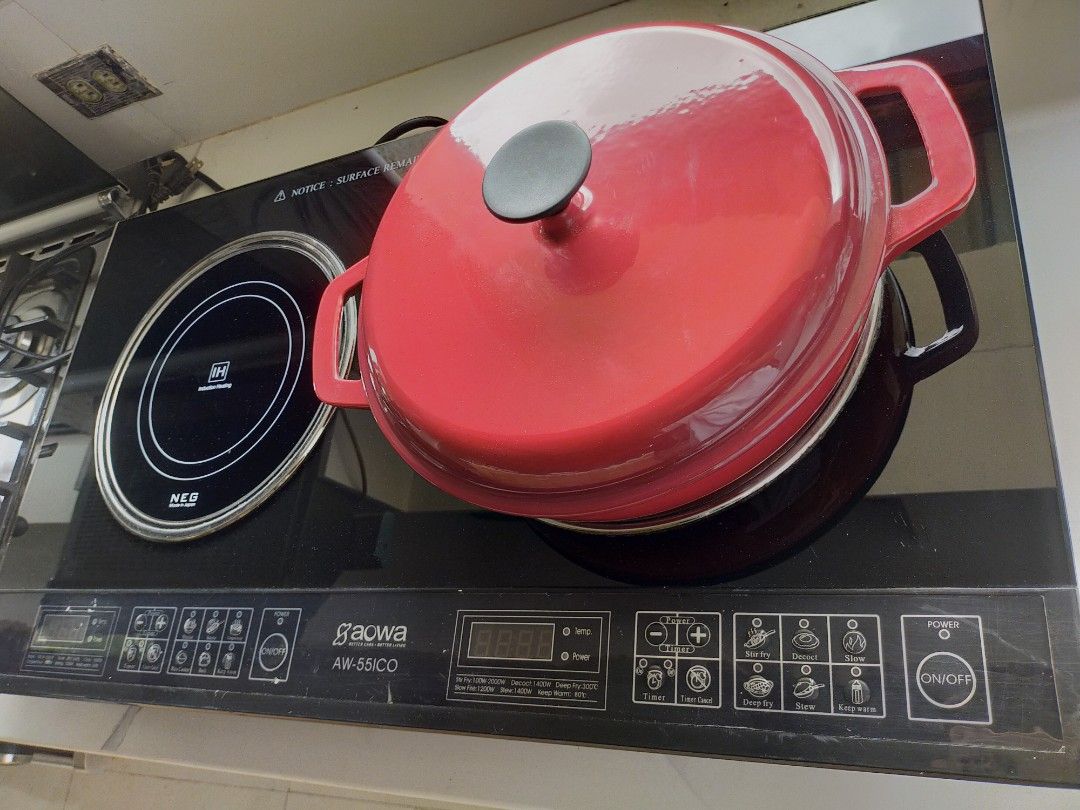 Aowa 2 burner Induction stove TV Home Appliances Kitchen Appliances Cookers on Carousell