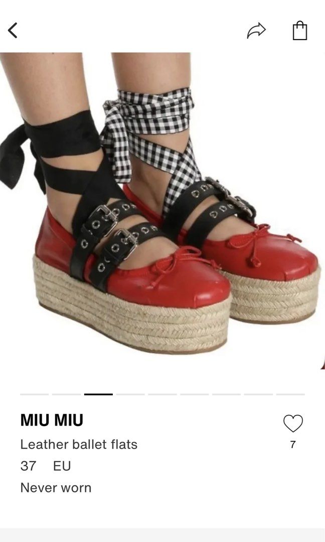 as new miu miu shoes 37 Carousell