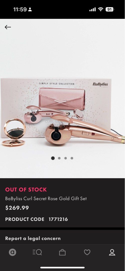 BaByliss Curl Secret Rose Gold Gift Set Beauty Personal Care Hair on Carousell