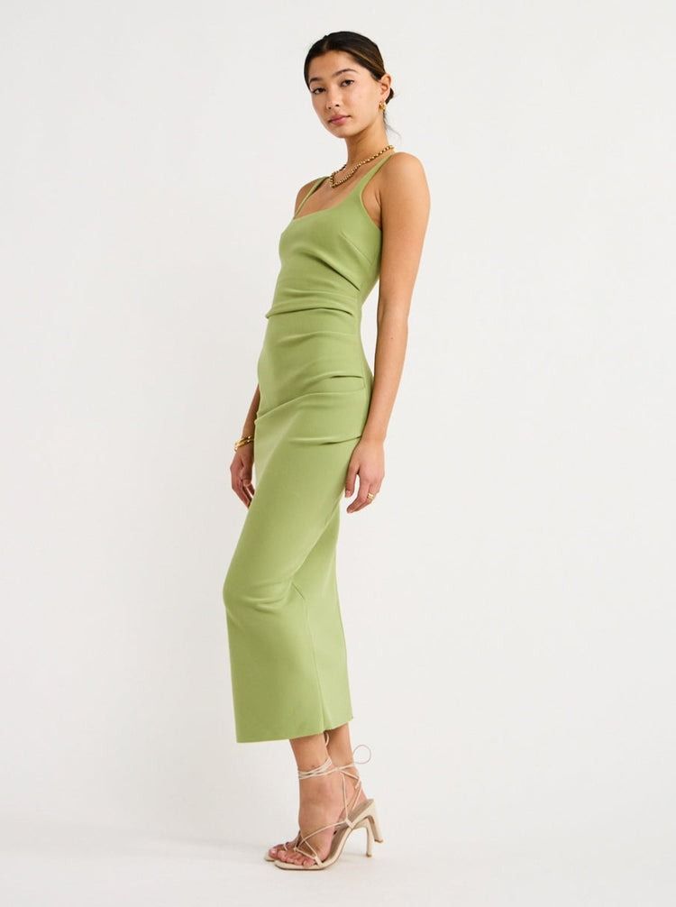 Bec & Bridge Karina Tuck Midi Dress in Pear Sorbet, Women's Fashion, Dresses  & Sets, Dresses on Carousell