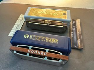 Blues Harmonica - Hohner Blues Harp (G) & Tombo Folk Blues (F)