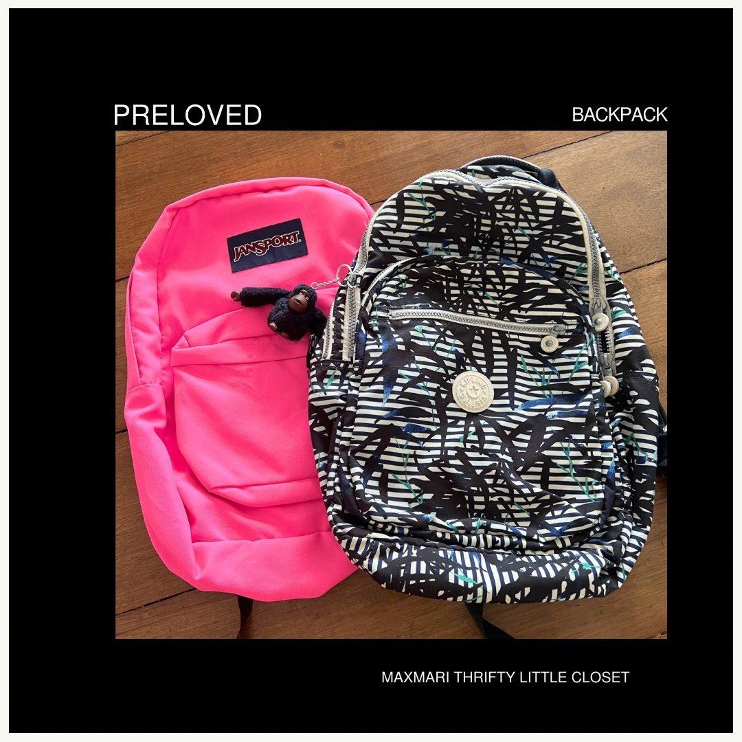 Bundle AUTHENTIC Jansport and Kipling backpack