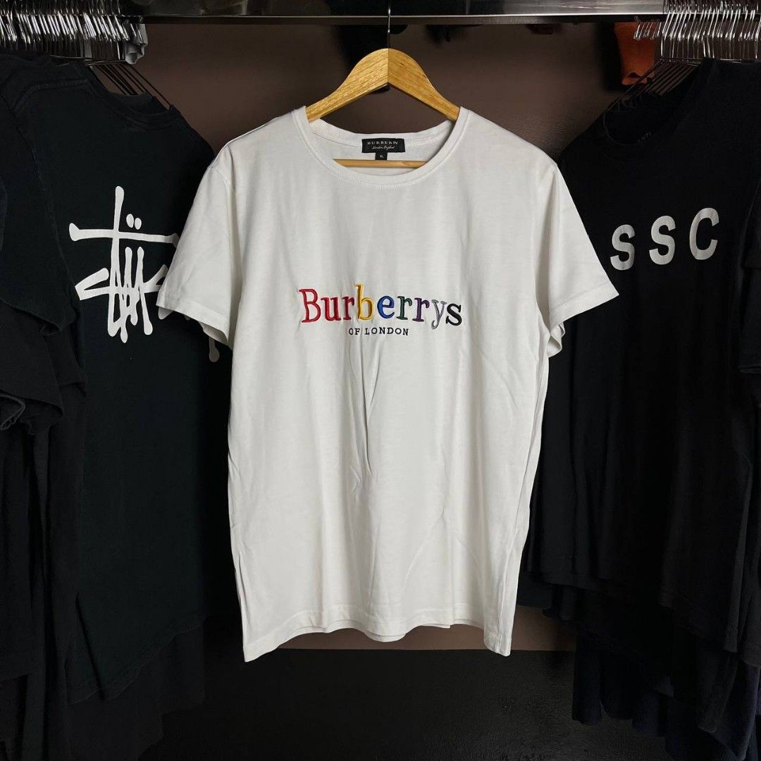 Burberry logo t shirt rainbow deals