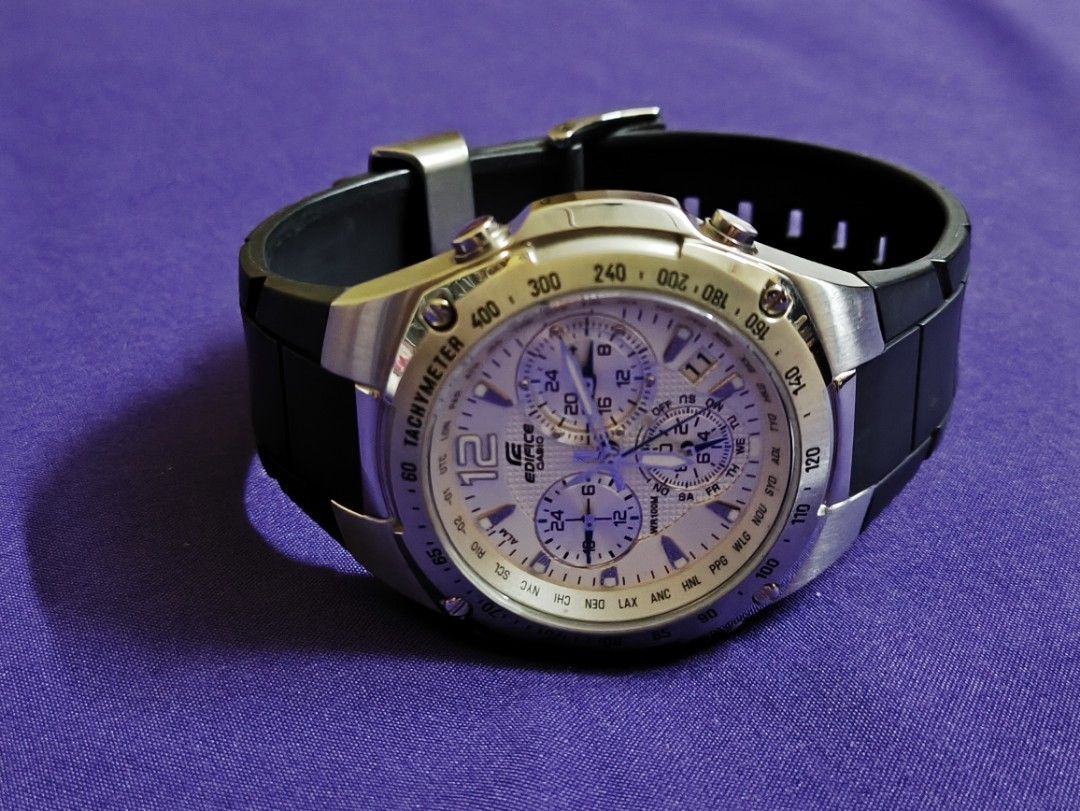 CASIO Edifice EF 529 7A Chronograph NOS Watch