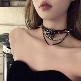 萬聖節暗黑項圈choker配飾64201859608961110