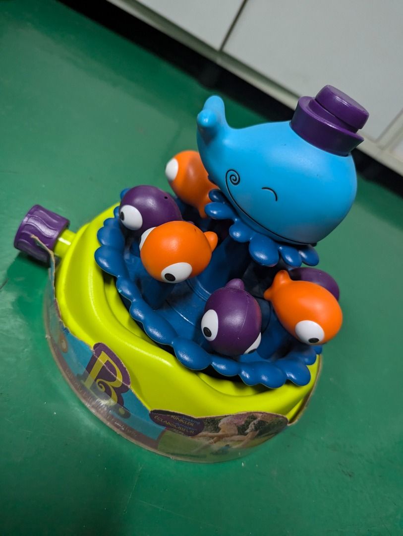 Clearance sale B.Toys by Battat Whirly Whale Water Sprinkler Hobbies Toys Toys Games on Carousell