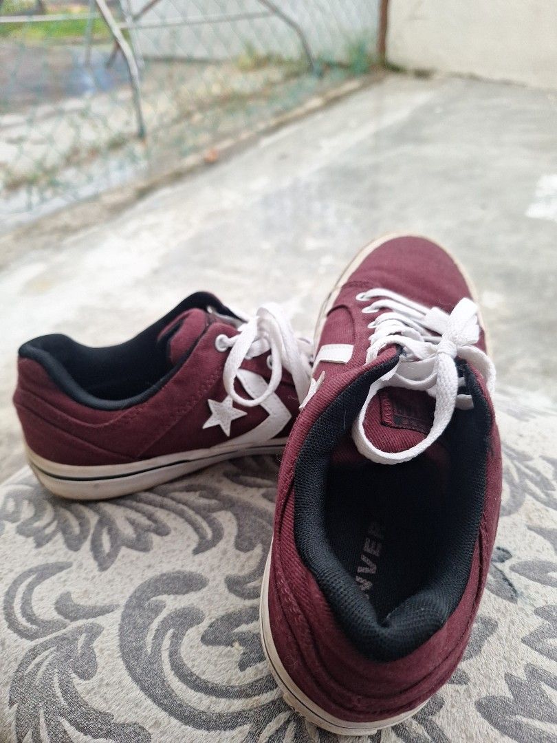Converse All Star Maroon Sneeks Men s Fashion Footwear Sneakers on Carousell