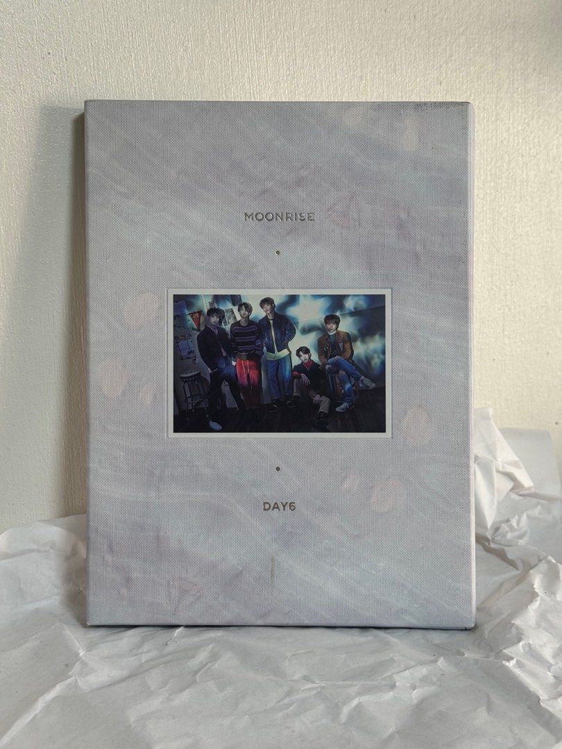 Day6 Moonrise Gold Moon Ver. (Category: Storybooks) located in Manila. Submitted by ephtans (Listing ID 1335654349, Image 1). Description: complete inclusions ʚɞ sdd (grab or lalamove) or j&t ʚɞ gcash or bdo rfs: decluttering.