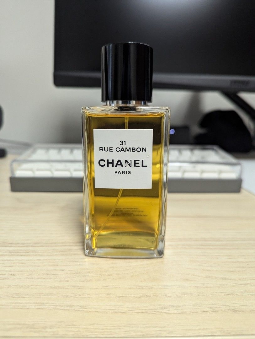Declutter Perfume (Category: Fragrance & Deodorants) located in Singapore. Submitted by cookiemaster97 (Listing ID 1335687470, Image 3). Description: 31 Rue Canbon (no box) $430 Le Lion (no box) $450 Cuir De Russie (no box cap defect) $450* NO.22 $490.