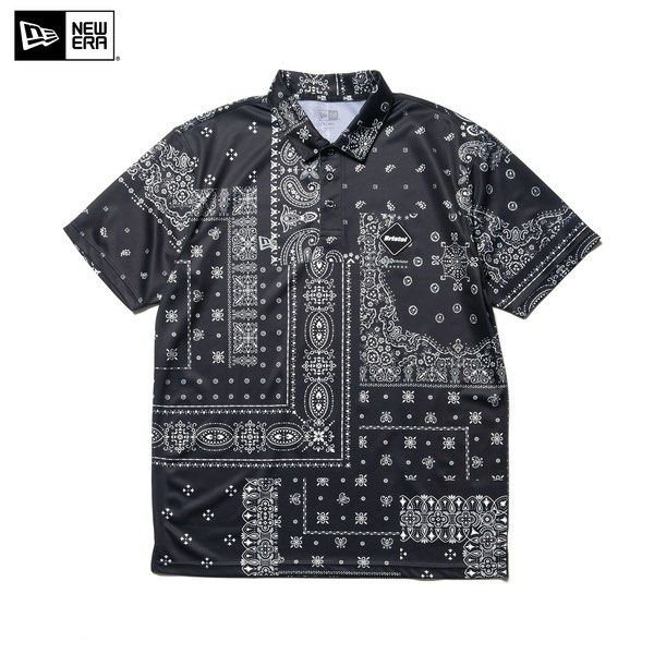 XL】F.C.Real Bristol NEW ERA BANDANA POLO SHIRT ニューエラ 