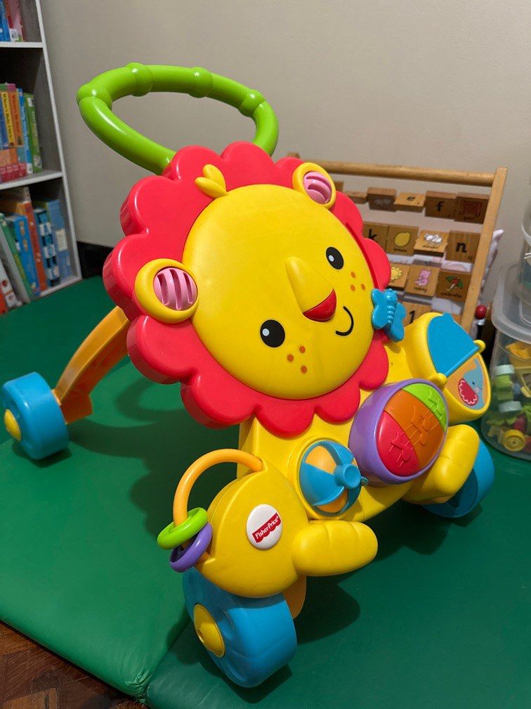 Fisher Price Musical Lion Walker Babies Kids Infant Playtime on Carousell