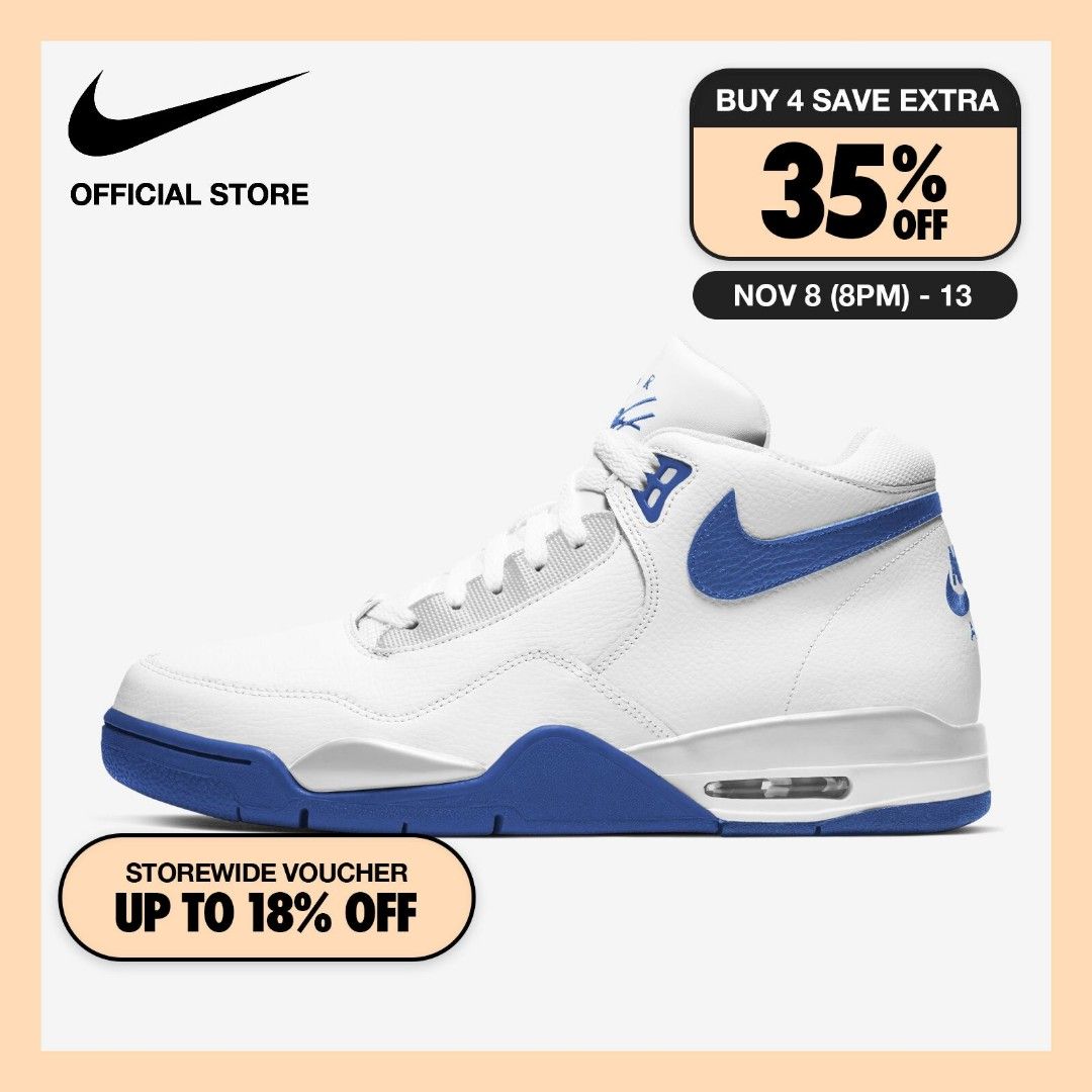 Flash Sale Nike Men s Flight Legacy Shoes White 40 Discount