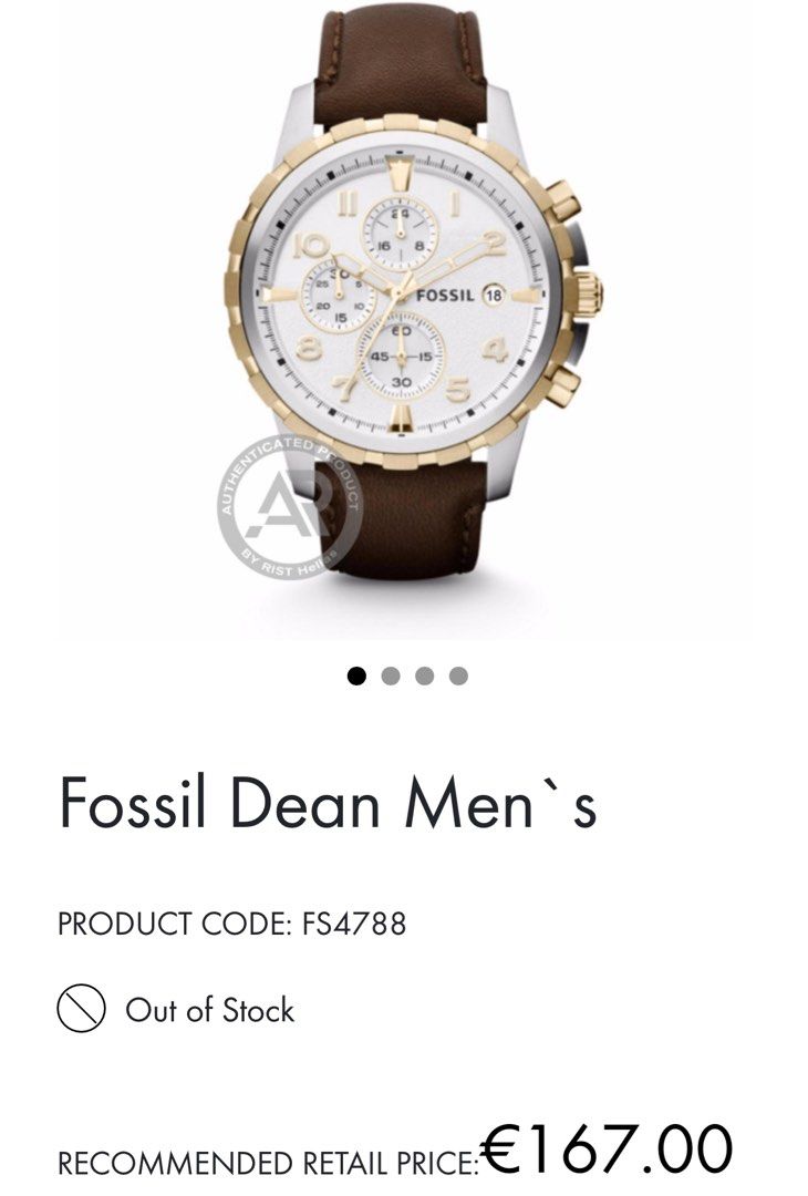 FOSSIL FS4788 CHRONOGRAPH AND DATE WATCH
