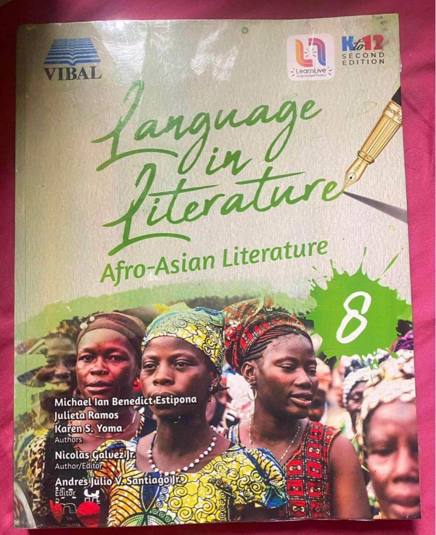 Grade 8 Book Language in Literarture (Category: Textbooks) located in Manila. Submitted by ceebeebee (Listing ID 1335702833, Image 1). Description: Vibal Publisher Like New walang sulat/walang name Meet up: only around Ust Espana Mode of Delivery: J&T, Lalamove or Grab Express Shipping fee shoulder ni Buyer Mode of Payment: Gcash DM for more inquries!.