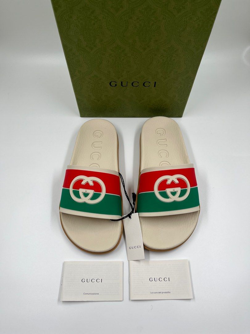 Gucci Interlocking Logo Slides