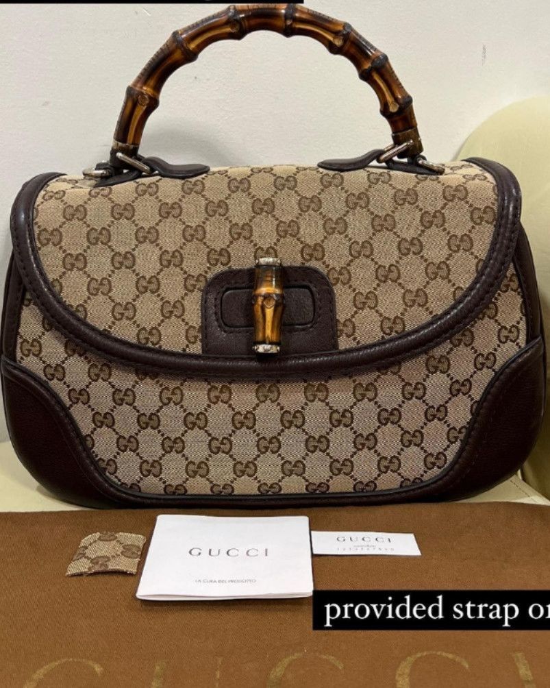 Gucci canvas satchel best sale