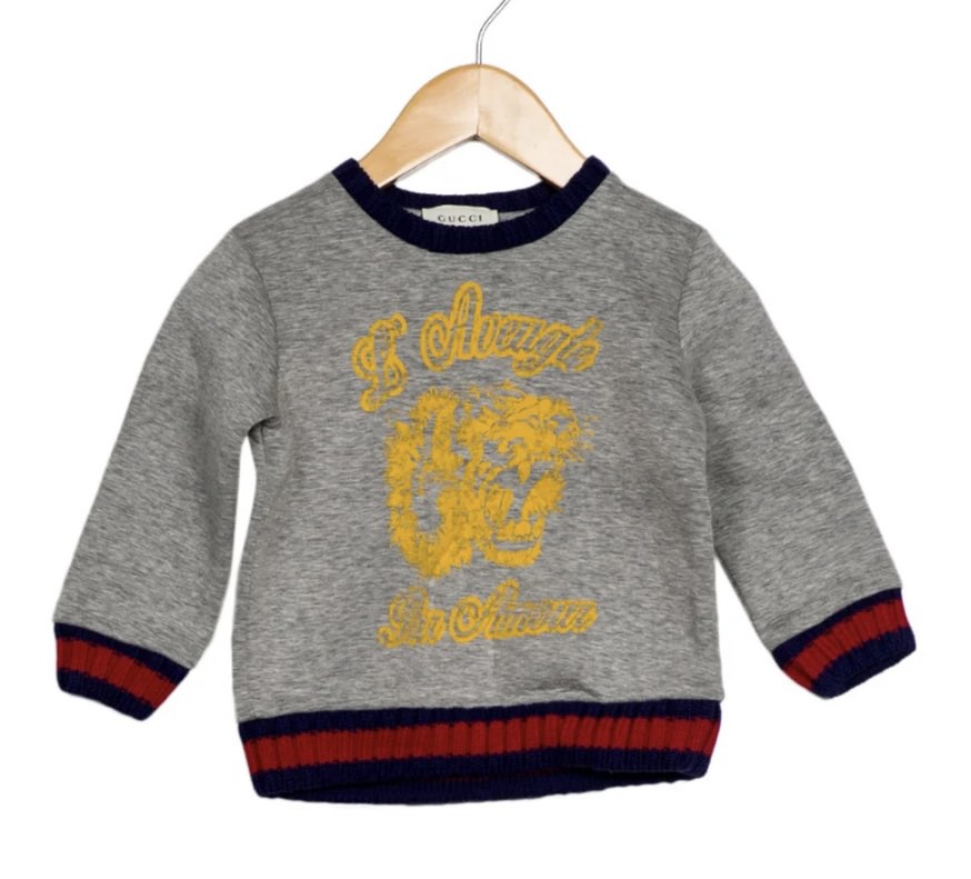 Gucci Sweatshirt for Kids 24m on tag or 2 years old Babies Kids Babies Kids Fashion on Carousell