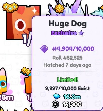 Huge Dog in Pets Go (Category: In-Game Products) located in Manila. Submitted by gustav001 (Listing ID 1335751625, Image 1). Description: .