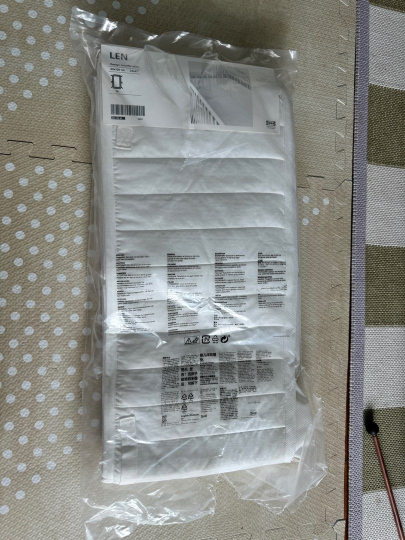 Ikea Len Bumper Pad (Category: Cots & Cribs) located in Paranaque City. Submitted by needan (Listing ID 1335622858, Image 2). Description: Last price already, originally 890 Rfs: wrong size.