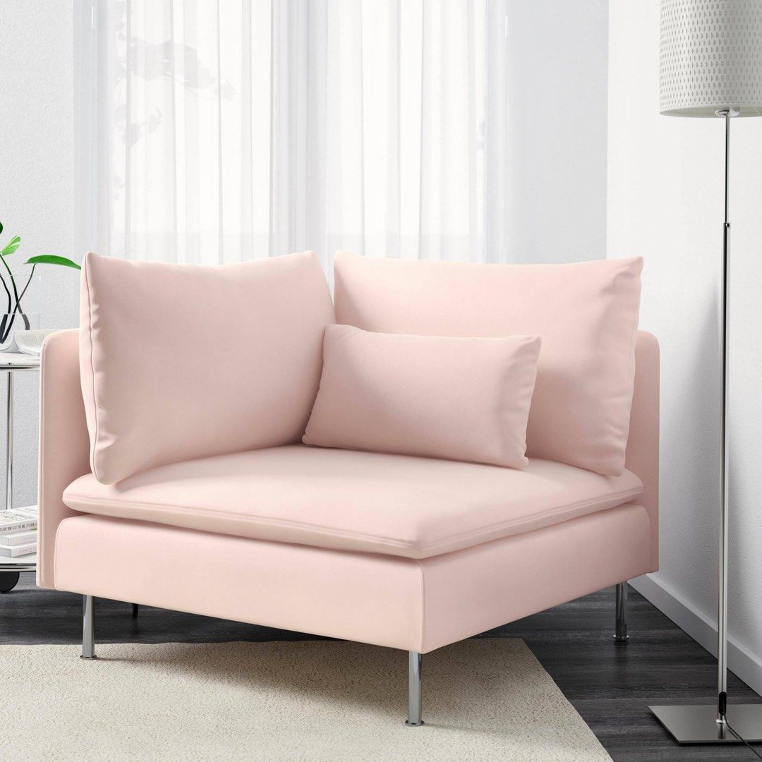 Ikea Soderhamn Corner Armchair Pink
