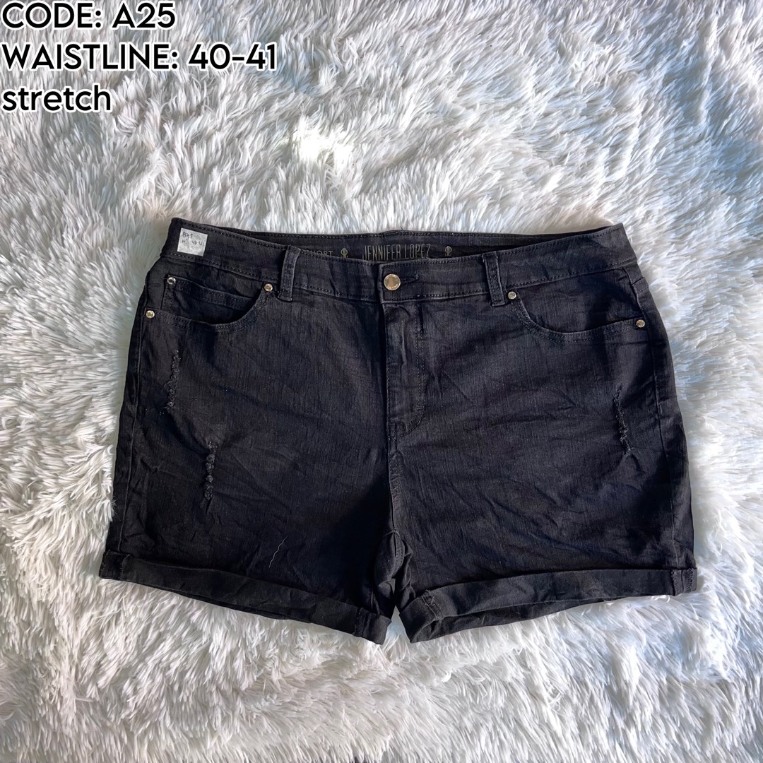 Jennifer lopez denim shorts cheap