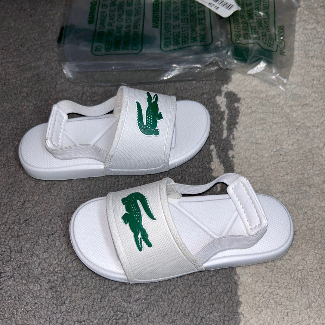 Lacoste Toddler Slides Size NWT latest