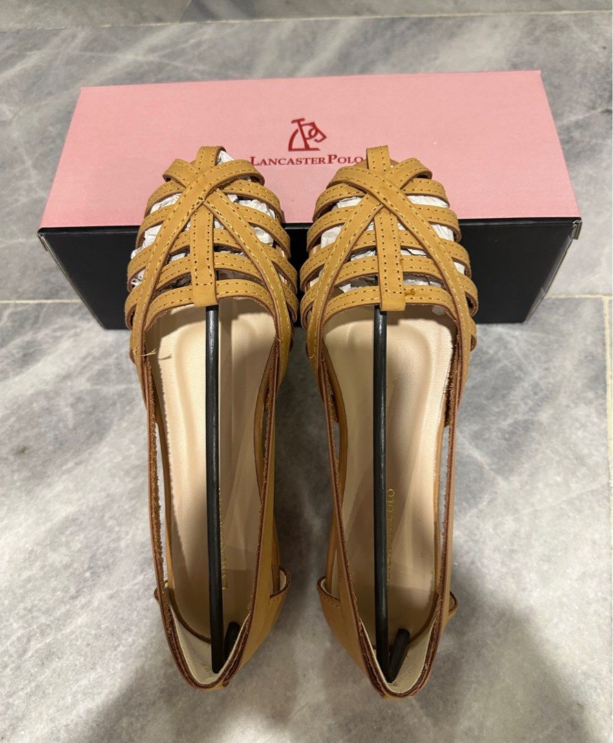 Lancaster Polo Ballerina Clara in Light Brown Women s Fashion Footwear Flats on Carousell