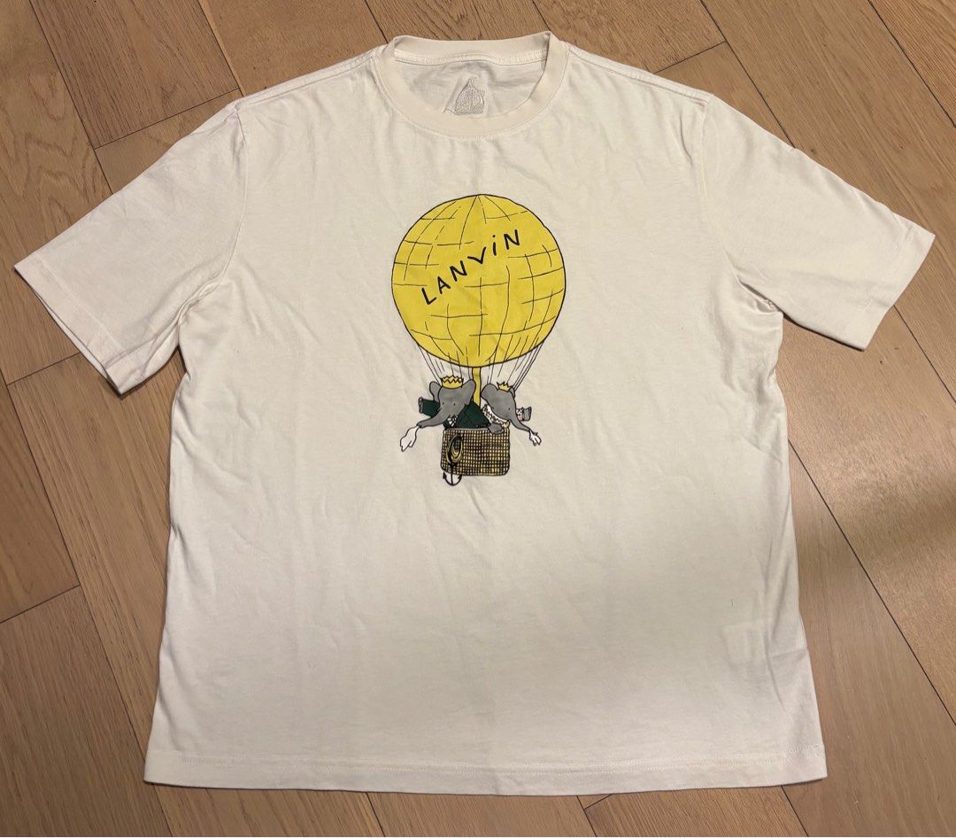 LANVIN x BABAR THE ELEPHANT T-SHIRT, 名牌, 服裝- Carousell