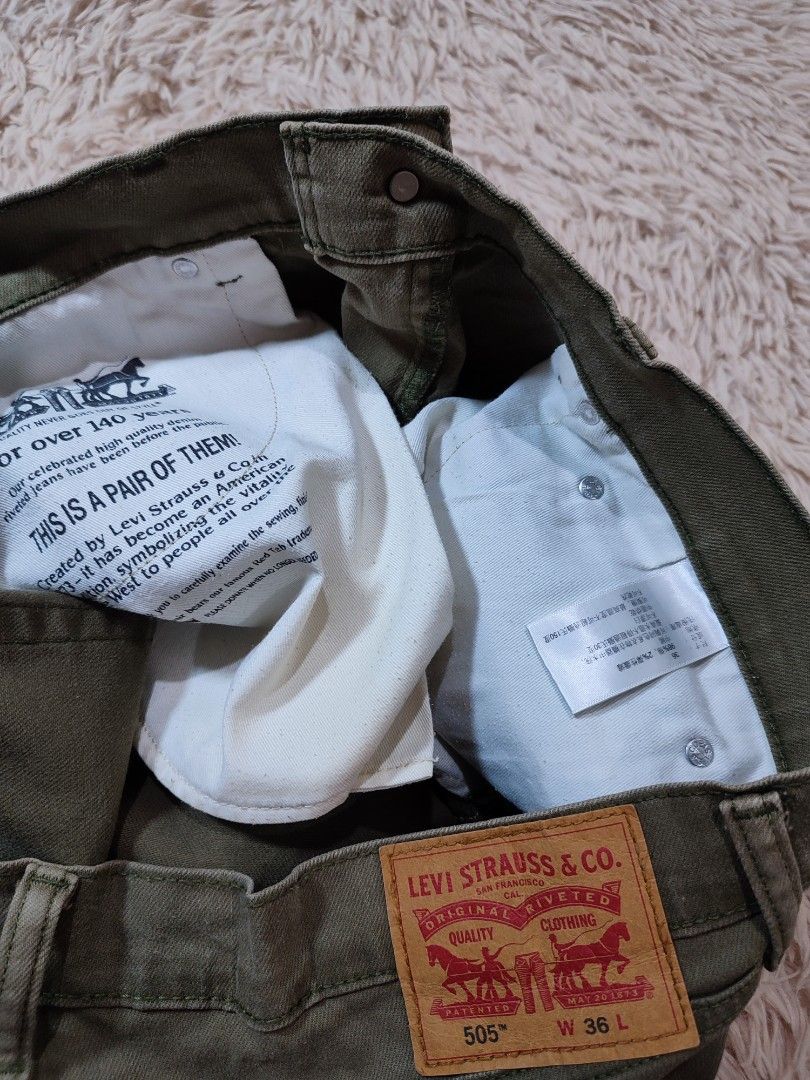 Levi 505 shorts size 36 hot sale