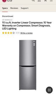 LG Linear Inverter Bottom Freezer Refrigerator