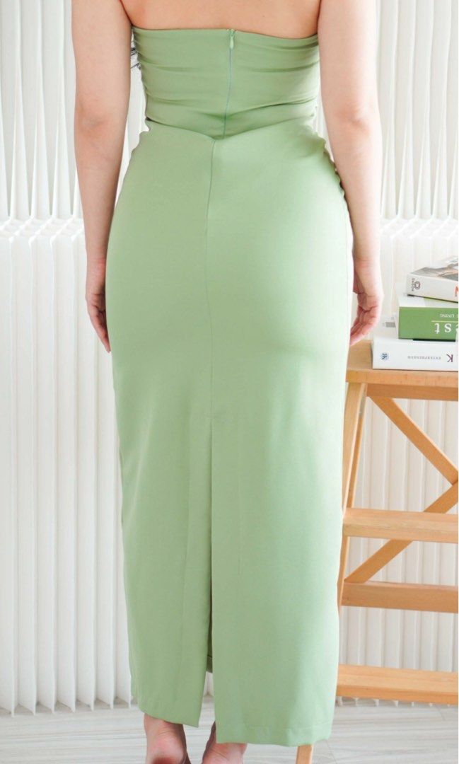lime green tube dress Own Your Rage Neon Green Tulle Dress – HARMONIA NY