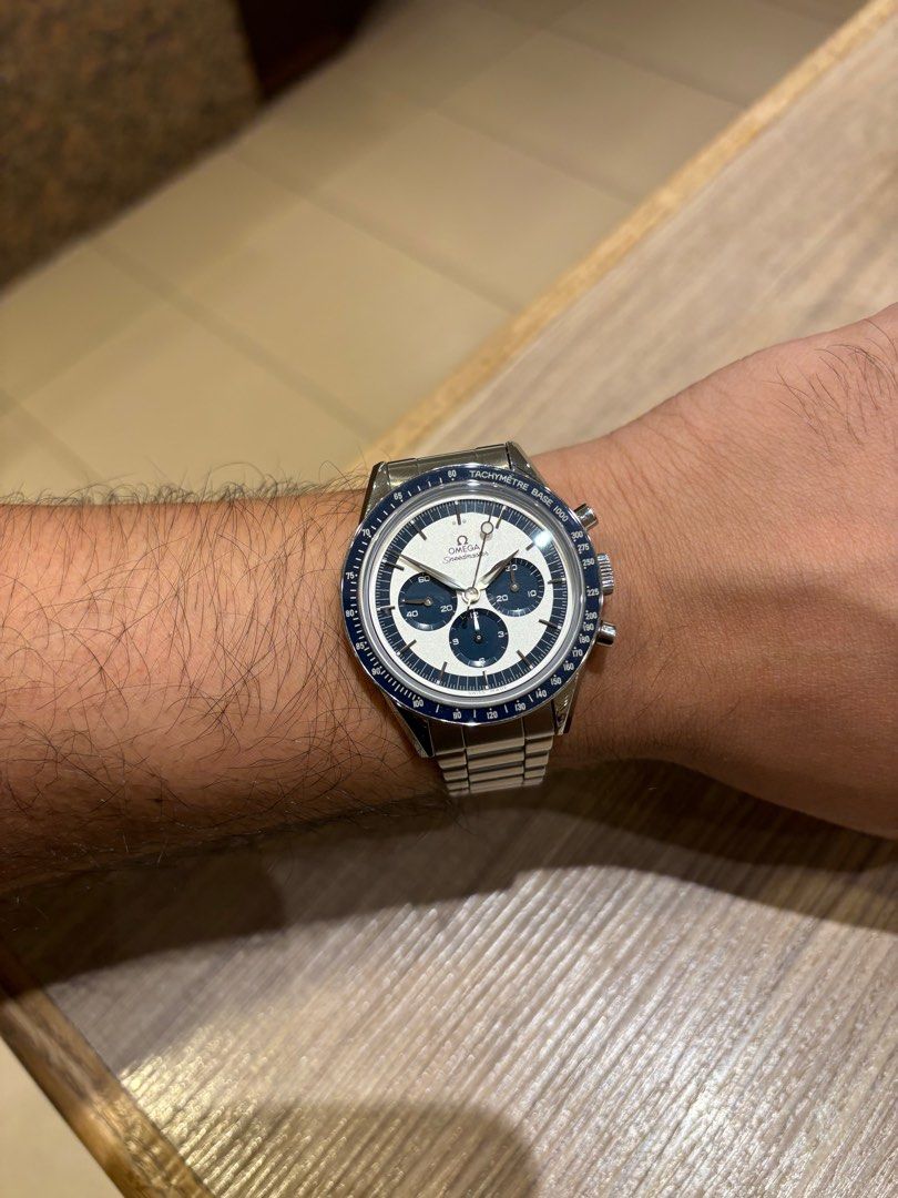 Limited Edition Omega Speedmaster CK2998 Blue Panda Luxury Watches on Carousell